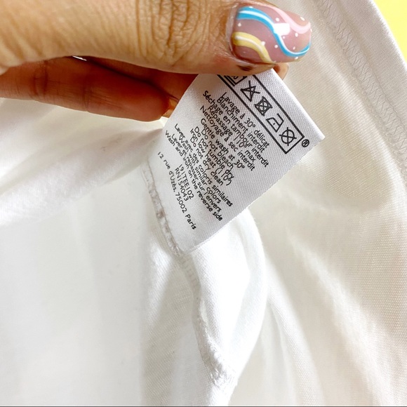 Sezane Vintage The Sun Machine 100% Organic Cotton T-Shirt in size L - Picture 5 of 6